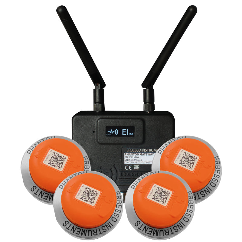 Wireless High Range Triaxial Accelerometer for Condition Monitoring Sensors - Phantom Expert Gen 3 (4 Kit)