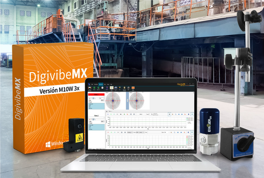 Portable 3 axis Wireless 2 plane Dynamic balancer - DigivibeMX M10 (WiSER 3X)